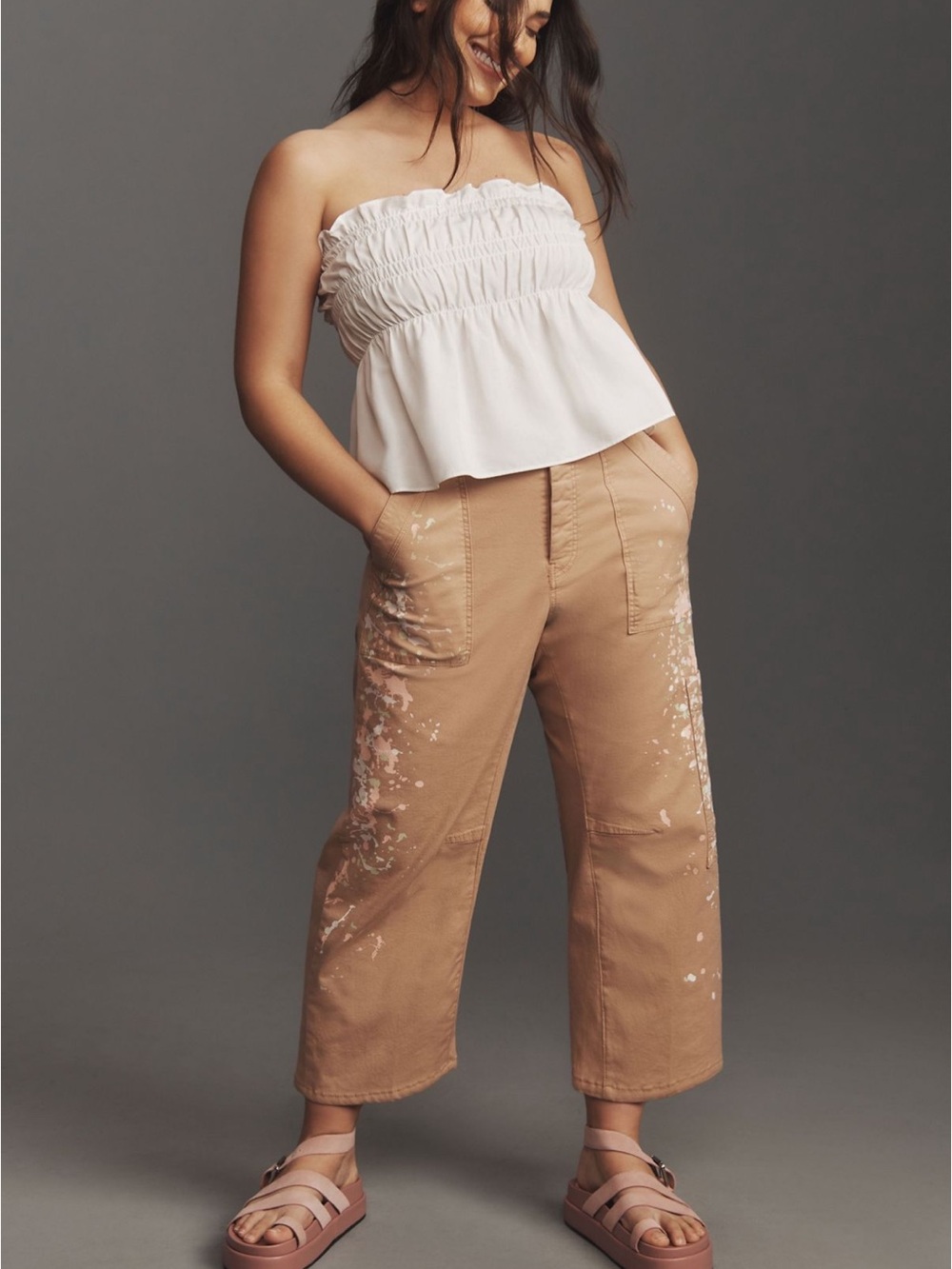 Pilcro Millie Low-Slung Barrel Pants - Picture 5 of 16